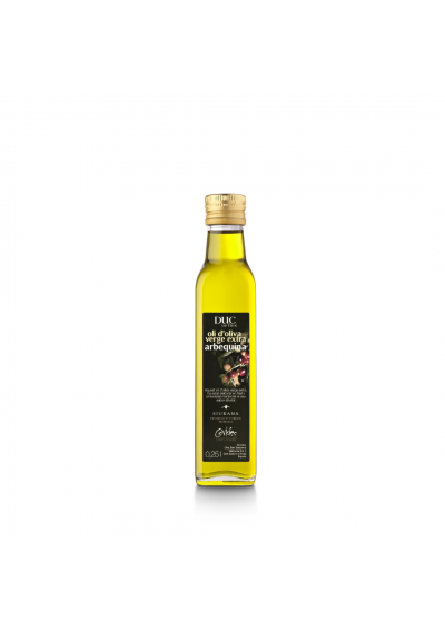 ACEITE DE OLIVA ARBEQUINA DUC DE FOIX - botella vidrio 1/4 L.